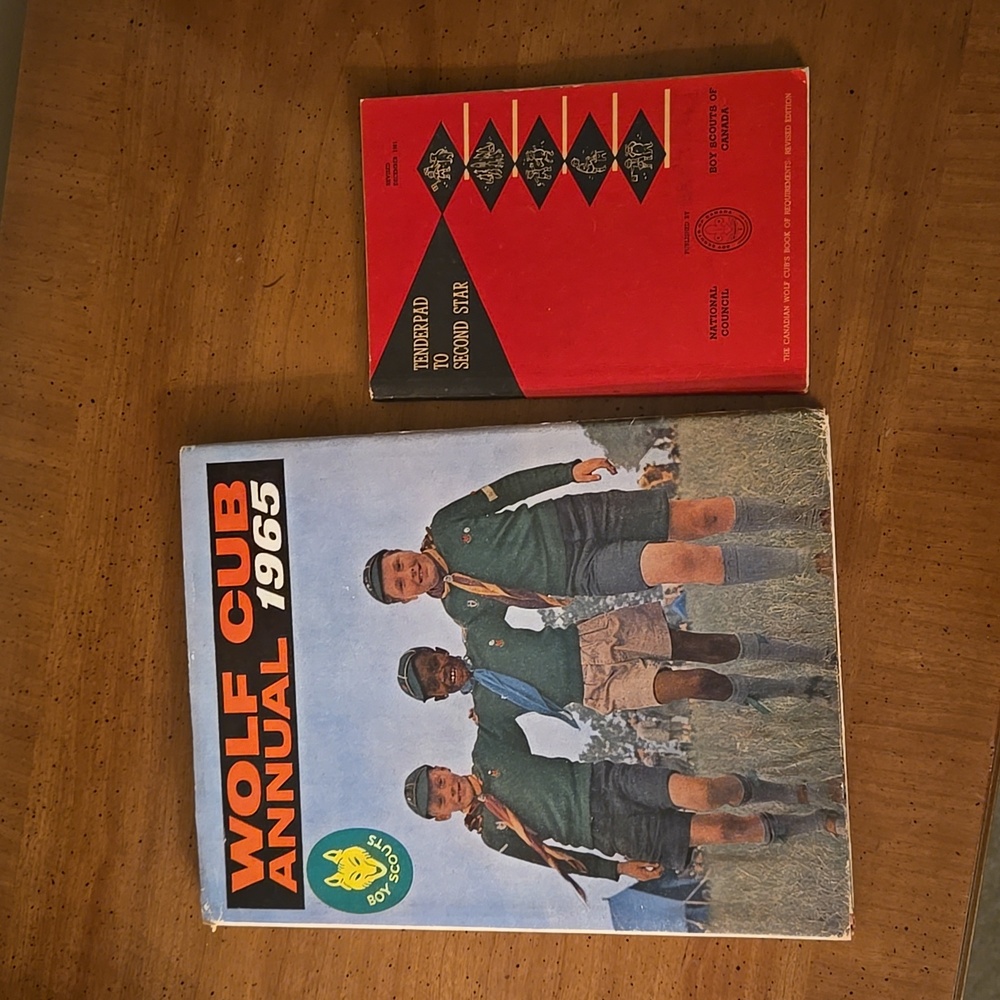 Vintage Boy Scouts Wolf Cub Annual 1965 & Tenderpad to Second Star Book